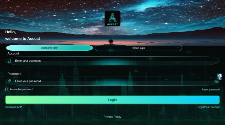 Screenshot of acccat.com