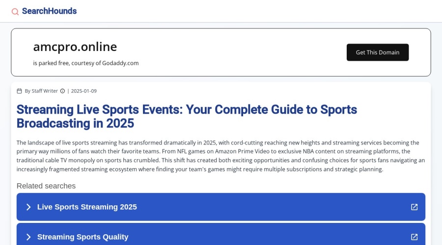 Screenshot of amcpro.online