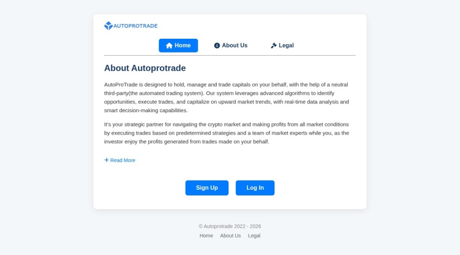 Screenshot of autoprotrade.com