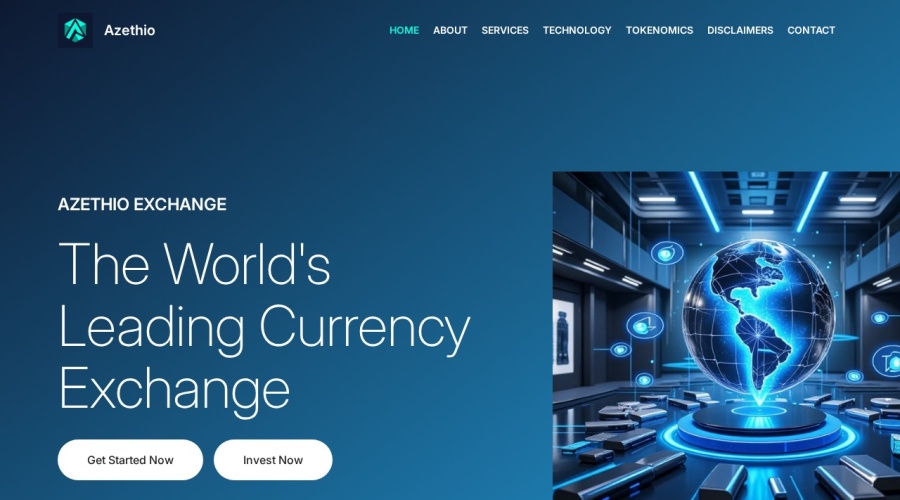 Screenshot of azethio.com