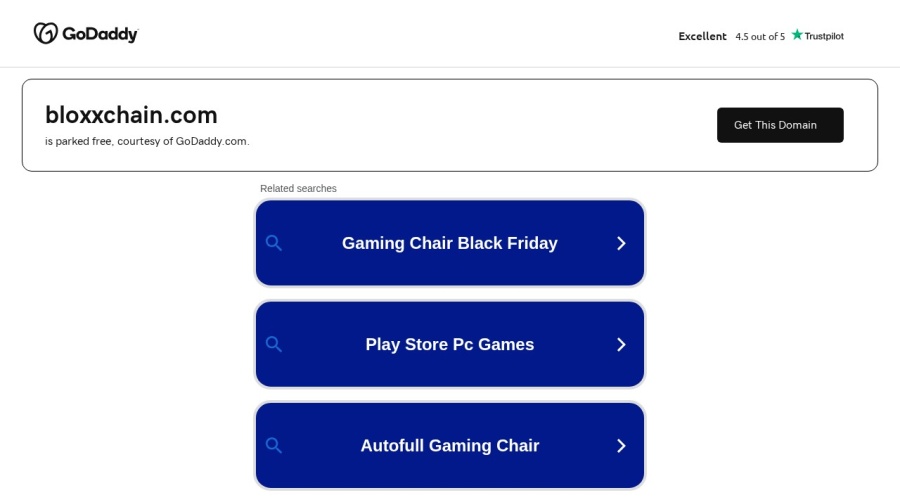 Screenshot of bloxxchain.com