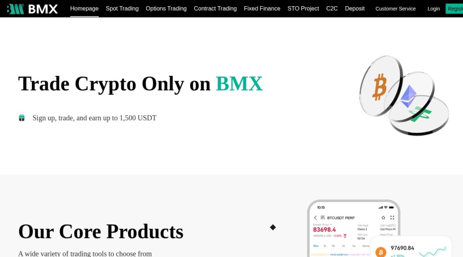 Screenshot of bmxpvc.com