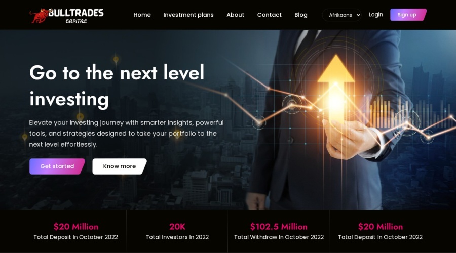 Screenshot of bulltradescapital.com