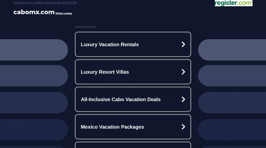 Screenshot of cabomx.com