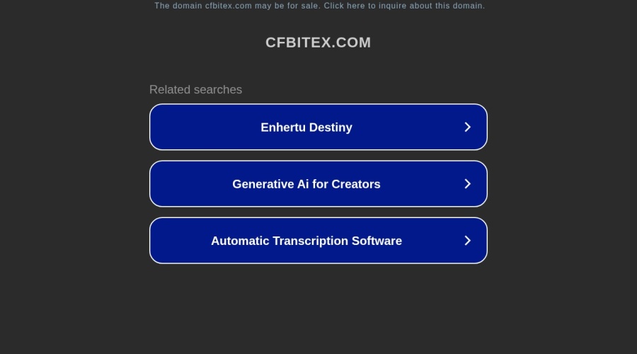 Screenshot of cfbitex.com