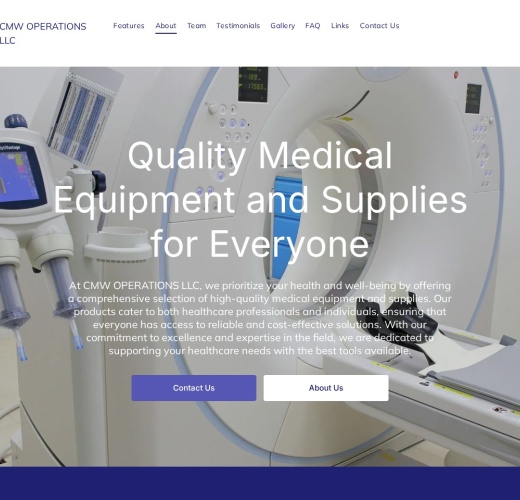 Screenshot of cmwoperationsllc.com