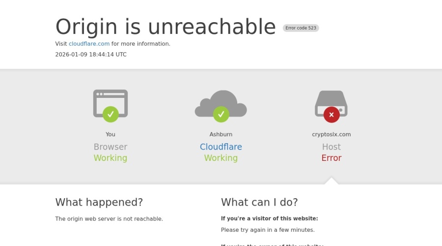 Screenshot of cryptoslx.com