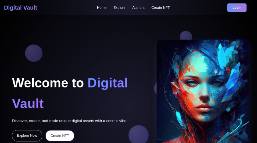 Screenshot of digitalvaultix.com