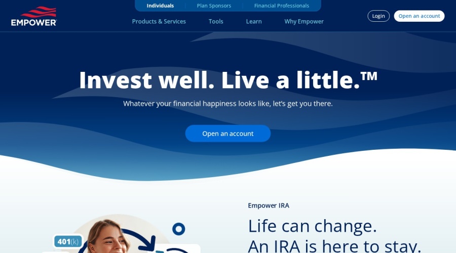 Screenshot of empower-retirement.com