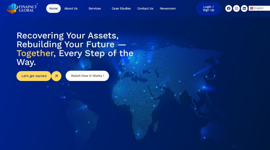 Screenshot of finapactglobal.net