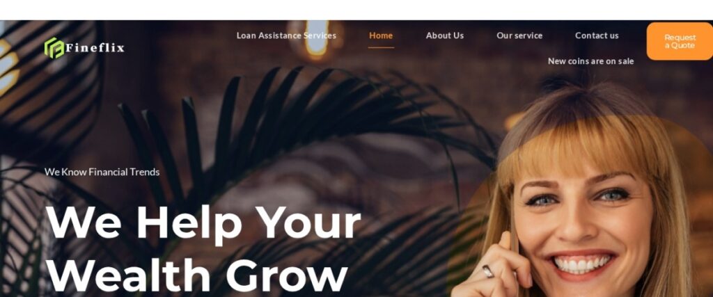 Screenshot of fineflix.com