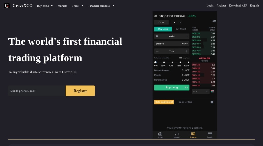 Screenshot of grovexcotop.com