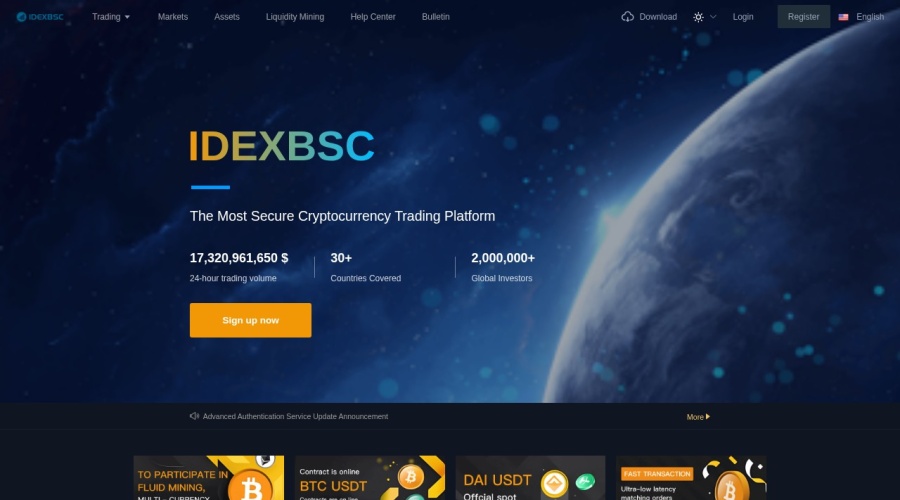 Screenshot of idexbscxp.com