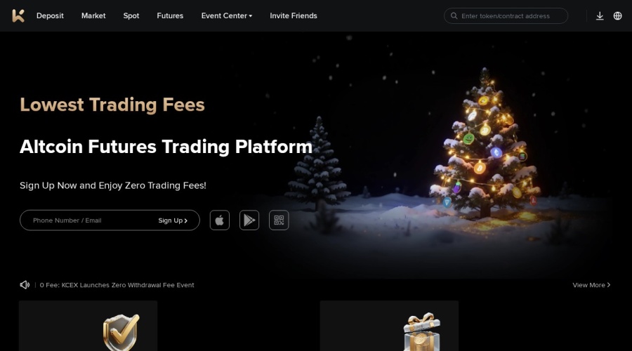 Screenshot of kcex.com