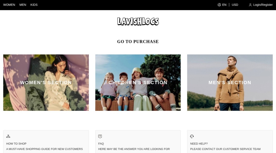 Screenshot of lavishlocs.com