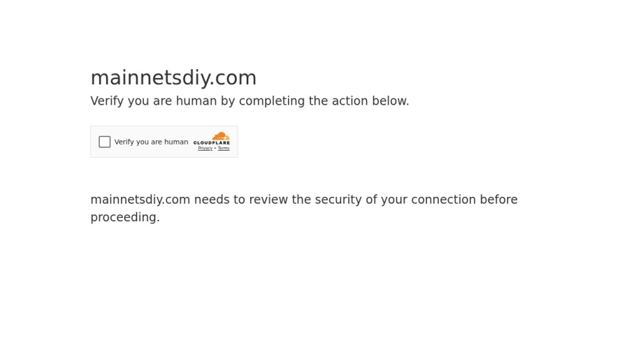 Screenshot of mainnetsdiy.com