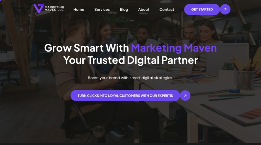 Screenshot of marketingmavenllc.com