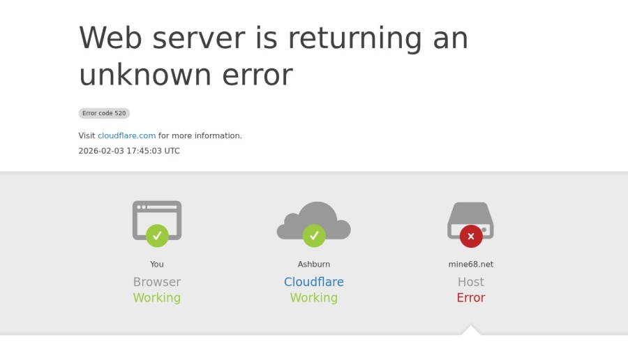 Screenshot of mine68.net