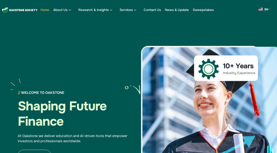 Screenshot of oakstonesociety.com