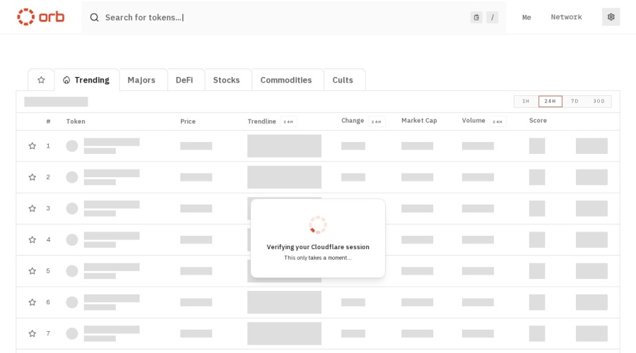 Screenshot of orbmarkets.io