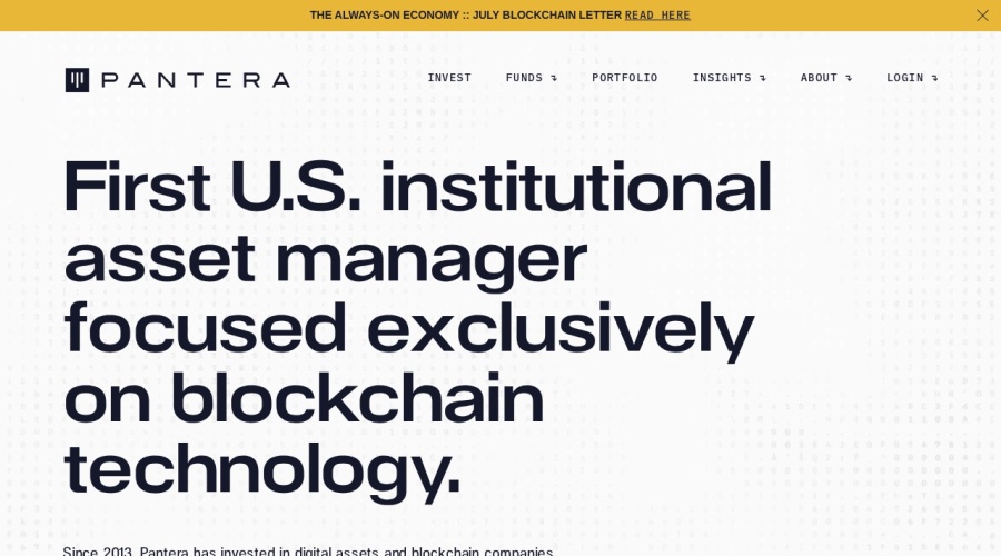 Screenshot of panteracapital.com