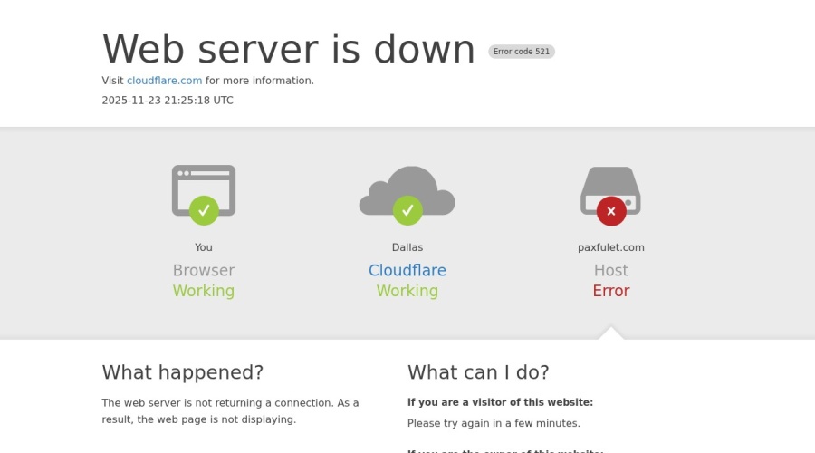 Screenshot of paxfulet.com
