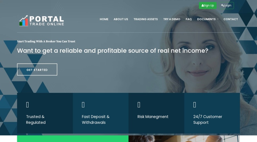 Screenshot of portaltradesintl.io