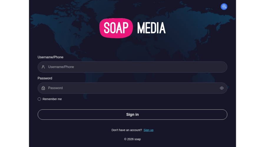 Screenshot of soapmediapromo.com