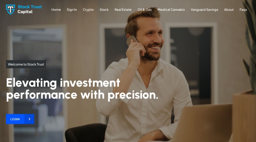 Screenshot of stocktrustcapital.com