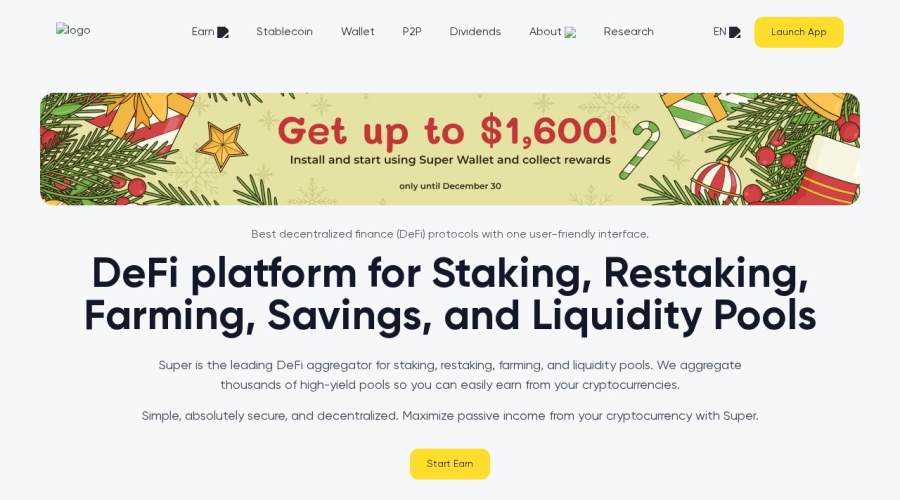 Screenshot of superearn.com