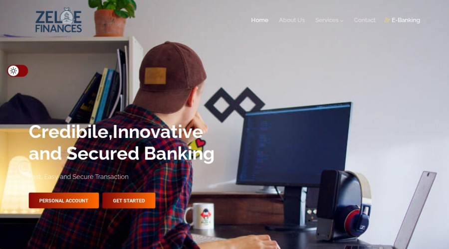 Screenshot of zeloefinances.com