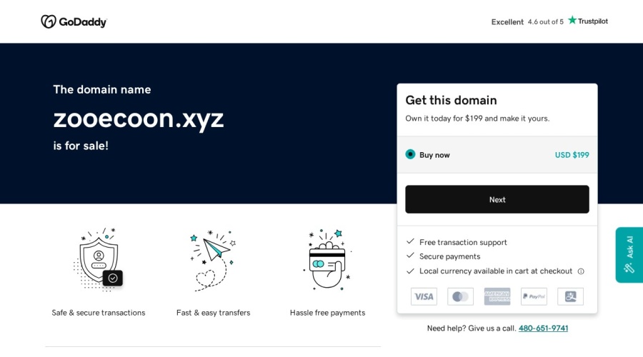 Screenshot of zooecoon.xyz